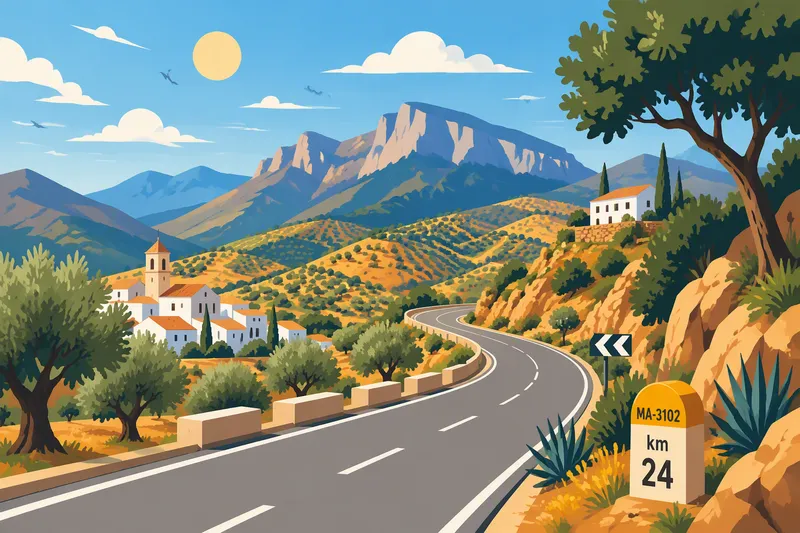 Maisematie Espanjan maaseudulla