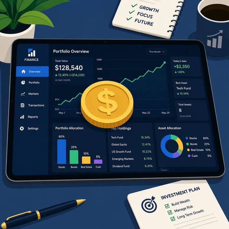 Euro ja digitaalinen talousgrafiikka