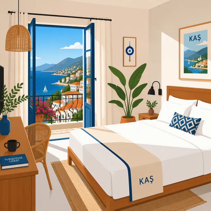 Siisti ja valoisa hotellihuone Alanyassa