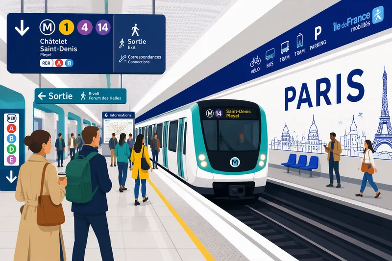 Moderni metroasema Pariisissa