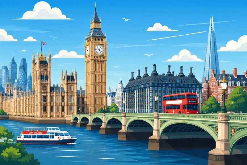 Big Ben ja Westminsterin silta Lontoossa Big Ben ja Westminsterin silta Lontoossa
