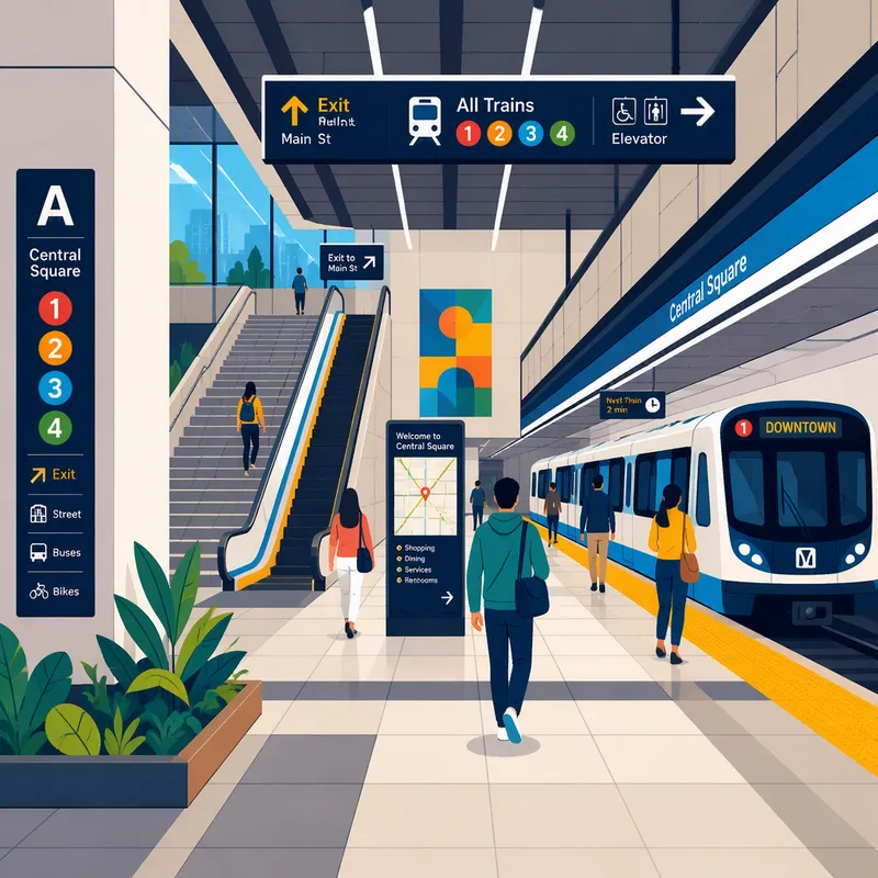 Madridin metroaseman moderni ja selkeä sisätila Madridin metroaseman moderni ja selkeä sisätila