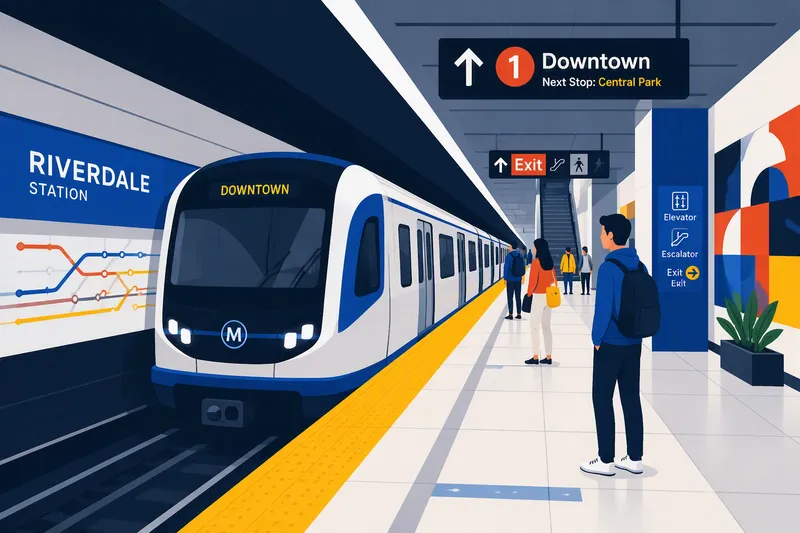 Moderni metro saapumassa Tukholman maanalaiselle asemalle